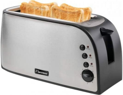 Bestron ATO900STE, Toaster (edelstahl (gebürstet)/schwarz)