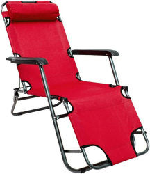 AMANKA Liegestuhl klappbar 155x60cm - leichte Klappliege Relaxstuhl Gartenstuhl Campingstuhl