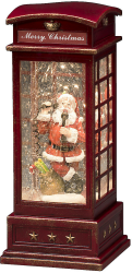Konstsmide 4363-550 Telefonzelle mit Weihnachtsmann