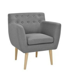 vidaXL Sessel Hellgrau