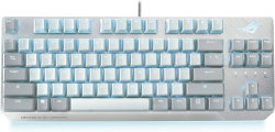ASUS ROG Strix Scope NX TKL Moonlight White mechanische RGB Gaming Tastatur (Deutsches Layout, kabelgebunden, ROG-NX-Switches, Aluminiumgehäuse, weiß)