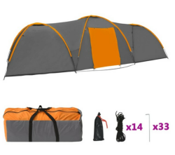 vidaXL Camping-Igluzelt 650x240x190 cm für bis zu 8 Personen