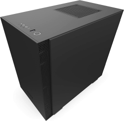 NZXT H210 - Mini-ITX-Gehäuse für Gaming-PCs - Front USB-C Port - Tempered Glass-Seitenfenster - managementsystem - Für Wasserkühlung nutzbar - Schwarz
