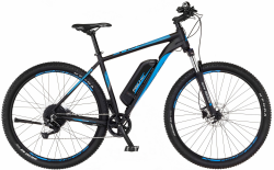 FISCHER Fahrrad Montis EM1724.1 (2022), Pedelec (schwarz/blau, 51 cm Rahmen, 29")