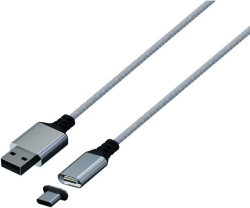 KONIX Magnetisches Ladekabel / Datenkabel für PS5, 3 m, weiß Ladekabel, Weiß