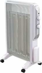 Thomson Mica-Heizkörper, 2 Heizstufen, regulierbares Thermostat, Überhitzungsschutz, Kabelaufwicklung, 1500 W, Weiß (THRAY05MB)