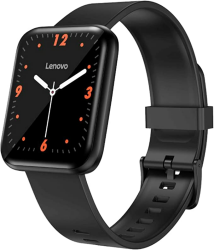 Lenovo E1 Max Smartwatch mit Temperatur-, Sauerstoff- und Blutdruckmonitor und Sport-App, geeignet für Android und iOS,