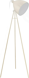 EGLO Dreibein Stehlampe Dundee, 1 flammige Vintage Stehleuchte, Standleuchte aus Stahl, Farbe: Sandfarben, Fassung: E27, inkl. Zugschalter