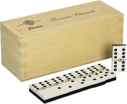 Fournier - Domino CHAMELO CELULOIDE HOLZBOX BRAUN (F06573)