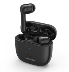 Thomson WEAR7811W In Ear Kopfhörer Bluetooth® Schwarz Noise Cancelling Headset, Touch-Steuerung
