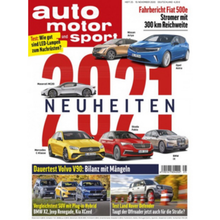 6 Ausgaben der Zeitschrift „Auto Motor Sport“ für nur 6€!