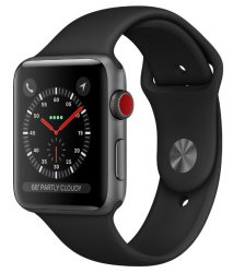 Apple Watch Series3 GPS+LTE 42mm Aluminium Black