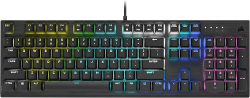 Corsair K60 RGB PRO Mechanische Gaming-Tastatur (CHERRY MV Tastenschalter: Leichtgängig und Schnell, Robuster Aluminium-Rahmen, Anpassbare RGB-Beleuchtung) QWERTZ, Schwarz