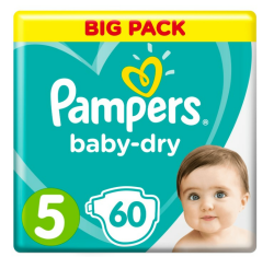 Pampers Baby Dry Windeln Gr. 5 - 11-16kg - 60 St.