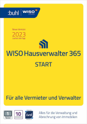 WISO Hausverwalter 365 Start - modernes Mieter-Management für bis zu 10 Wohnungen (aktuelle Version 2023 | PC Aktivierungscode per Email)