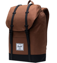 Herschel Unisex-Erwachsene Retreat Multipurpose Backpack, Kunstleder Frosch camo/Hellbraun, Classic