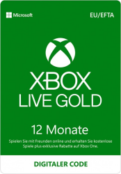 Microsoft Xbox Live Gold Mitgliedschaft - 12 Monate [12 Monate Gold]