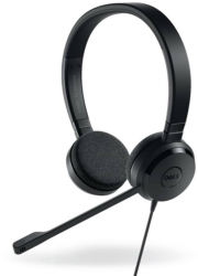 Dell UC150 Binaural Head-Band Black Headset