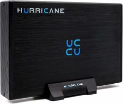 HURRICANE GD35612 2.5TB Aluminium Externe Festplatte, 3.5 Zoll HDD USB 3.0, Desktop SATA Speicher mit Netzteil Backup für PC, TV, Ps4, Ps5, Xbox Laptop
