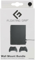 Floating Grips Xbox One X and Controller Wall Mounts - Bundle (Black)