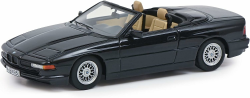 Schuco 450914900 BMW 850 Ci, Cabriolet, beiges Interieur, Modellauto, Maßstab 1:43, Resin, Limited Edition 500, schwarz metallic