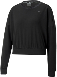 PUMA PERFORMANCE Sweatshirt mit Logo-Print Modell 'Safari' in schwarz