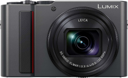 Panasonic Lumix TZ200 | Kompaktkamera Expert (großer Sensor Typ 1 Zoll 20 MP, Zoom Leica 15x F3.3-6.4, Sucher, Touchscreen, Video 4K, Stabilisation) Silber