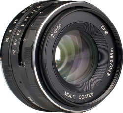 Meike Objektiv 50mm F2.0 für Canon EOS M, multicoated