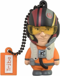 Tribe Disney Star Wars Poe USB Stick 16GB Speicherstick 2.0 High Speed, Lustige Geschenke 3D Figur, USB Gadget aus Hart-PVC mit Schlüsselanhänger – Mehrfarbig