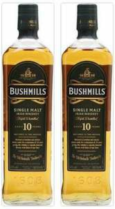 2x Bushmills 10 Jahre Single Malt Irish Whiskey [BEVBOX]