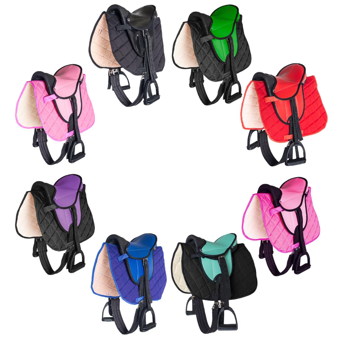 🐴🌟 PFIFF 103106 Sattelset für Shettys oder Holzpferde, Komplettset, Kindersattel, Schwarz 🌟🐴 Angebot bei HelloDeals