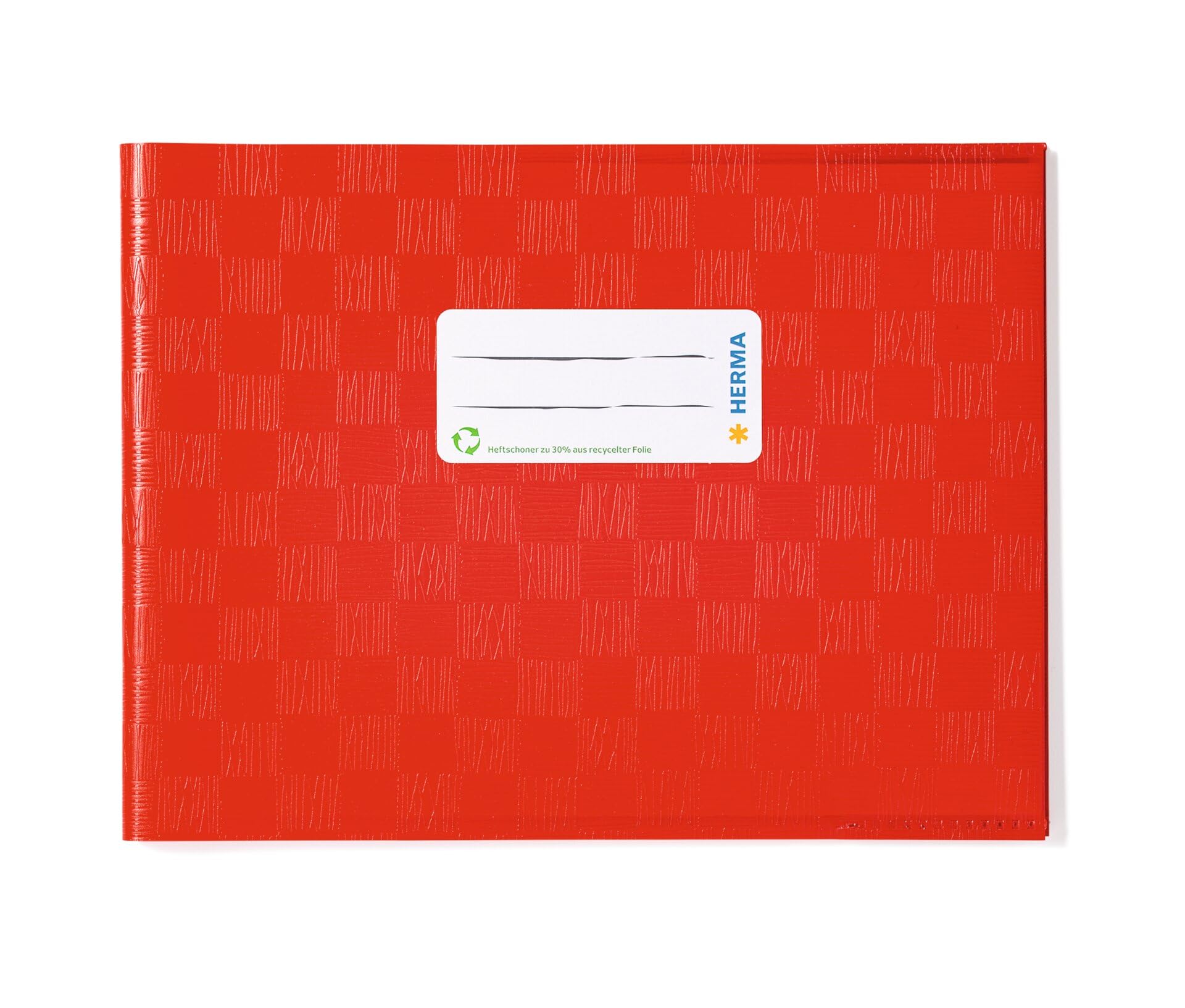 HERMA 19840 Heftumschläge A5 Quer Bast Rot, 10 Stück 📚🖊️ Angebot bei HelloDeals