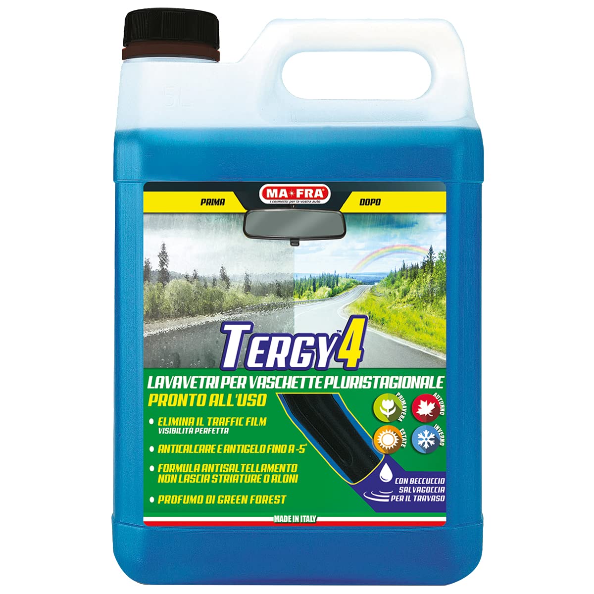 🚗 Mafra Tergy 4 Autoscheibenwaschflüssigkeit 4,5L - Anti-Kalk-Frostschutz Angebot bei HelloDeals