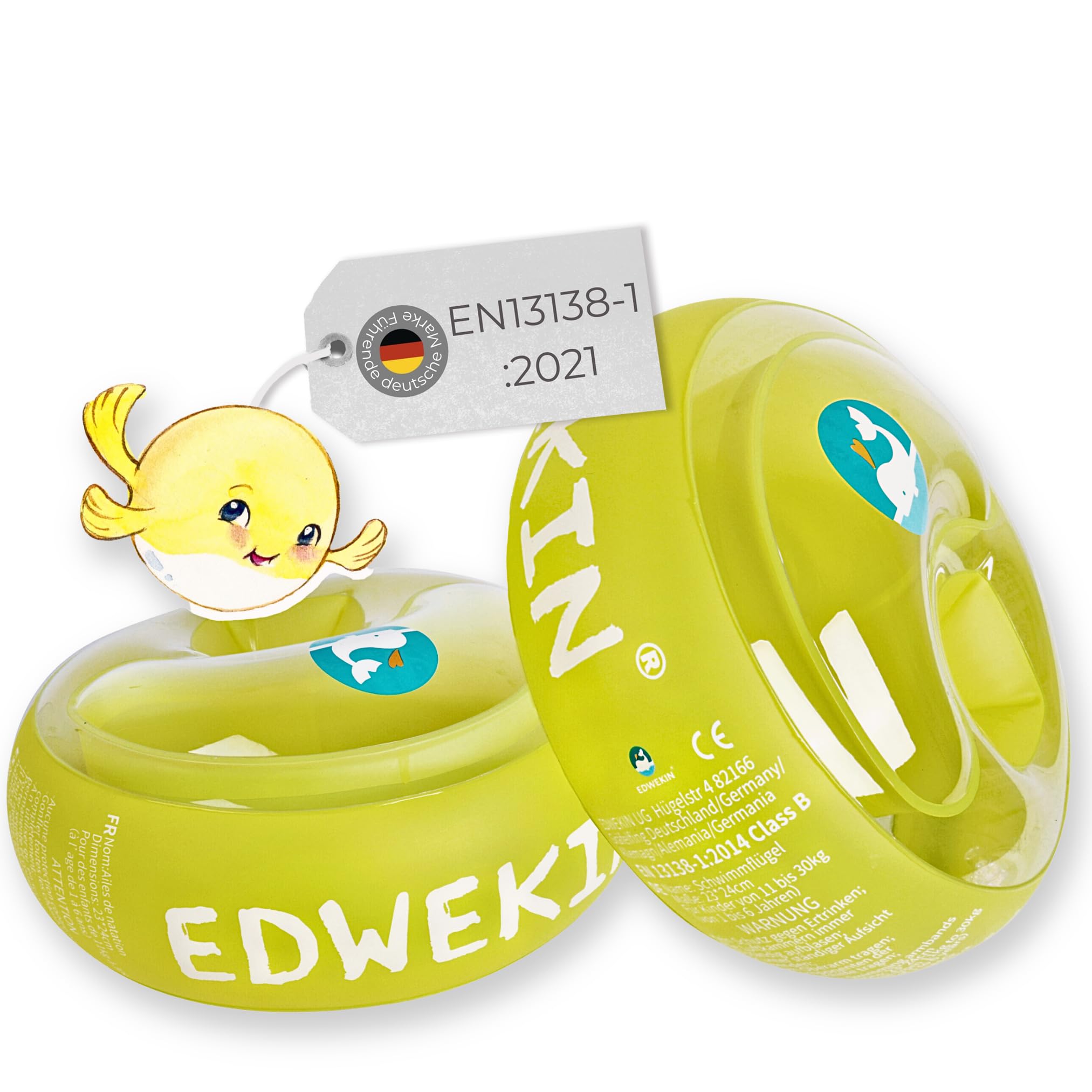 🌊 EDWEKIN® Premium Schwimmflügel für Kinder (1–6 Jahre) | TÜV geprüft Angebot bei HelloDeals
