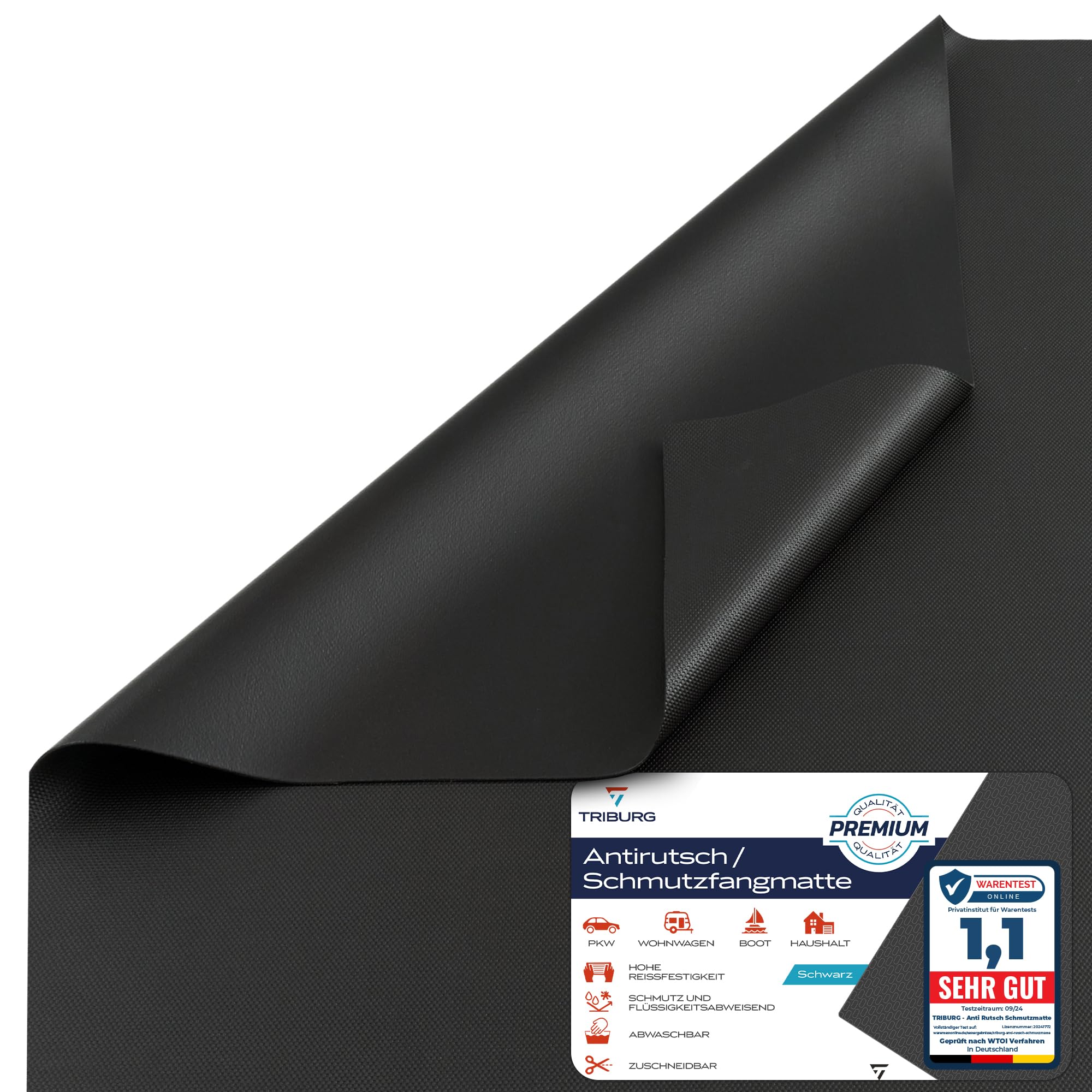 TRIBURG Universal Anti Rutsch Schmutzmatte 120x100cm 💦 Wasserdicht - Kofferraummatte 🚗 Angebot bei HelloDeals