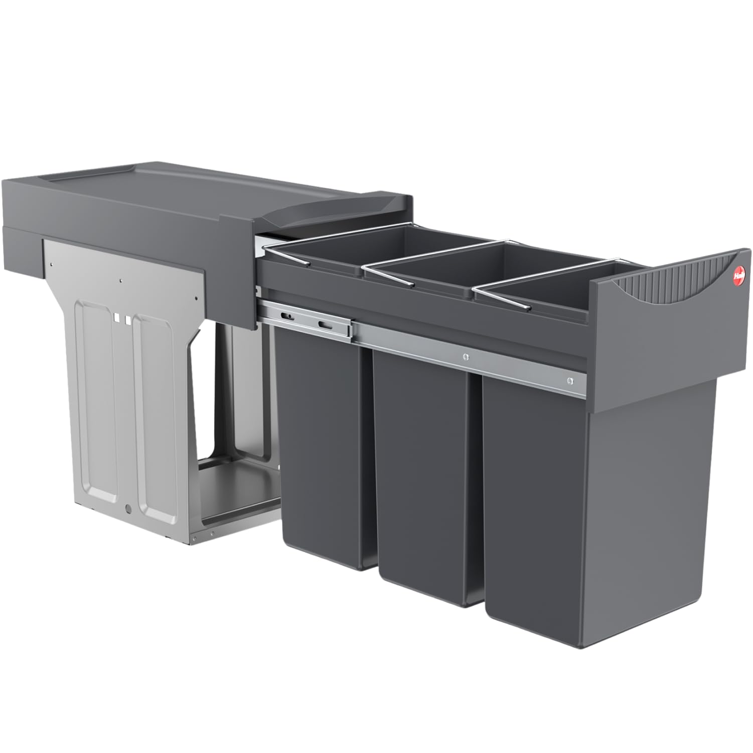 🌟 Super Deal! Hailo Abfallsammler Terzett 3666131 - Einbau-Mülltrenner mit 3 Fächern 🌟 Angebot bei HelloDeals