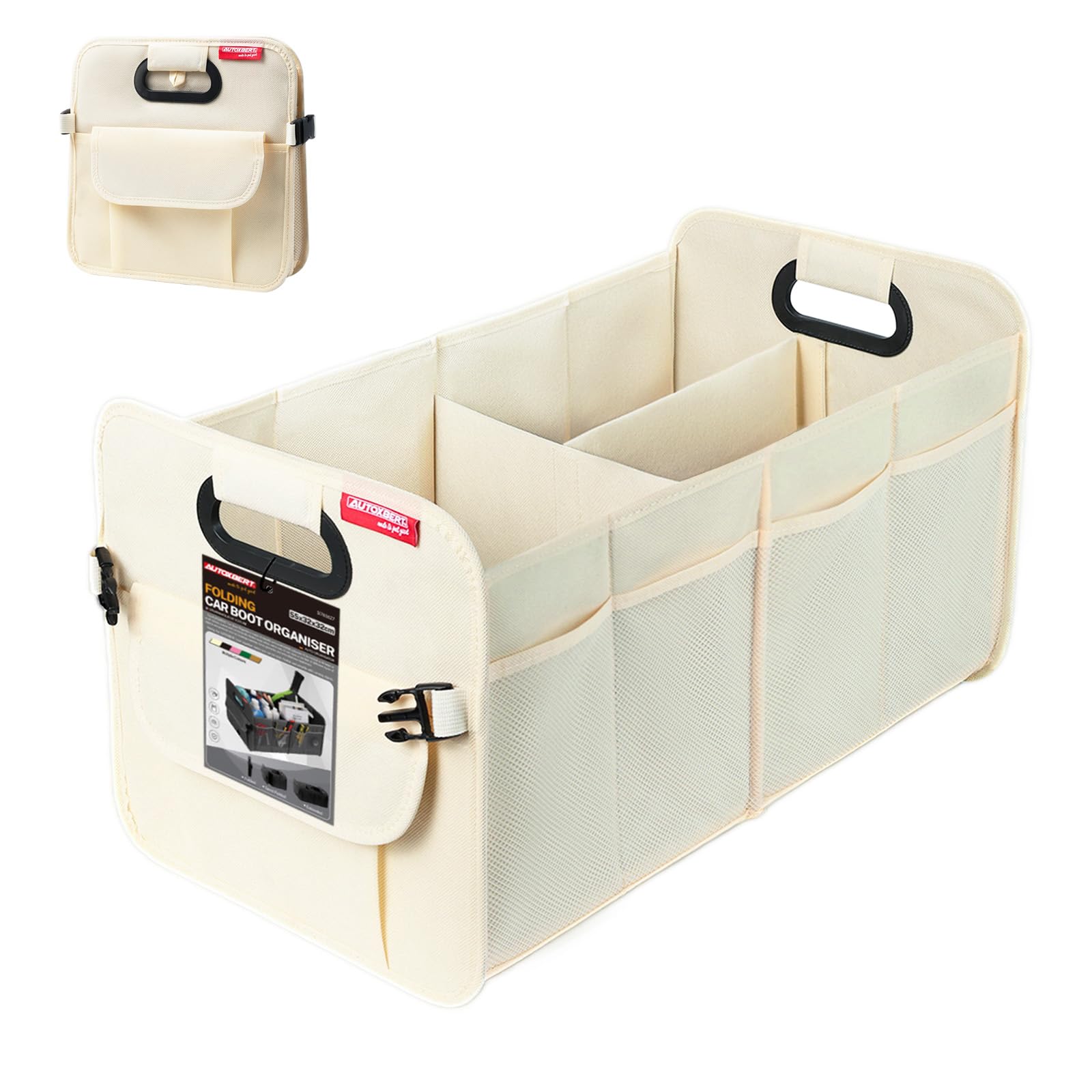🚗 OEMASSIVE Auto Kofferraum Organizer 55L - Faltbare Kofferraumtasche mit Mehreren Fächern 🌟 Angebot bei HelloDeals