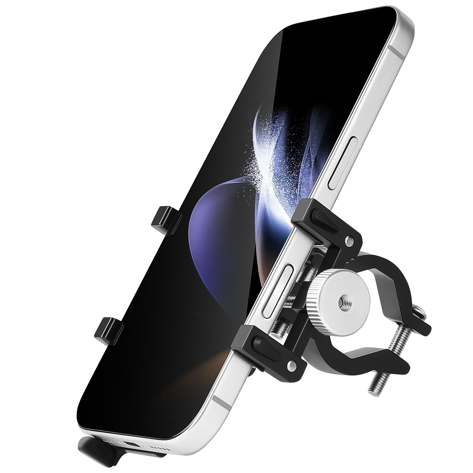 🚲📱 Handyhalterung Fahrrad & Motorrad 🛴 Aluminium Universalhalterung für 4,5-7,0 Zoll Smartphone Angebot bei HelloDeals