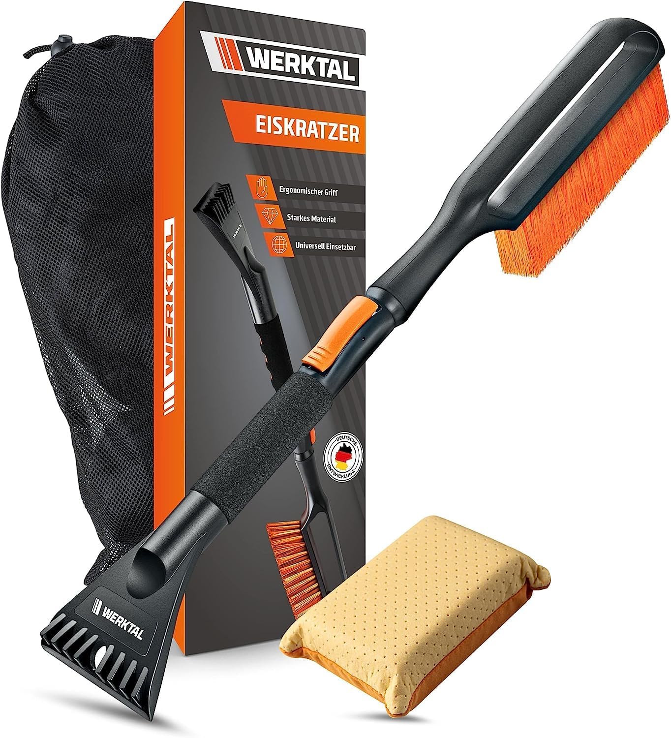 WERKTAL - Eiskratzer [MAX] Auto mit Besen - Effektiver Auto Eiskratzer [Teleskop] - Ultra Schneebesen Auto Angebot bei HelloDeals