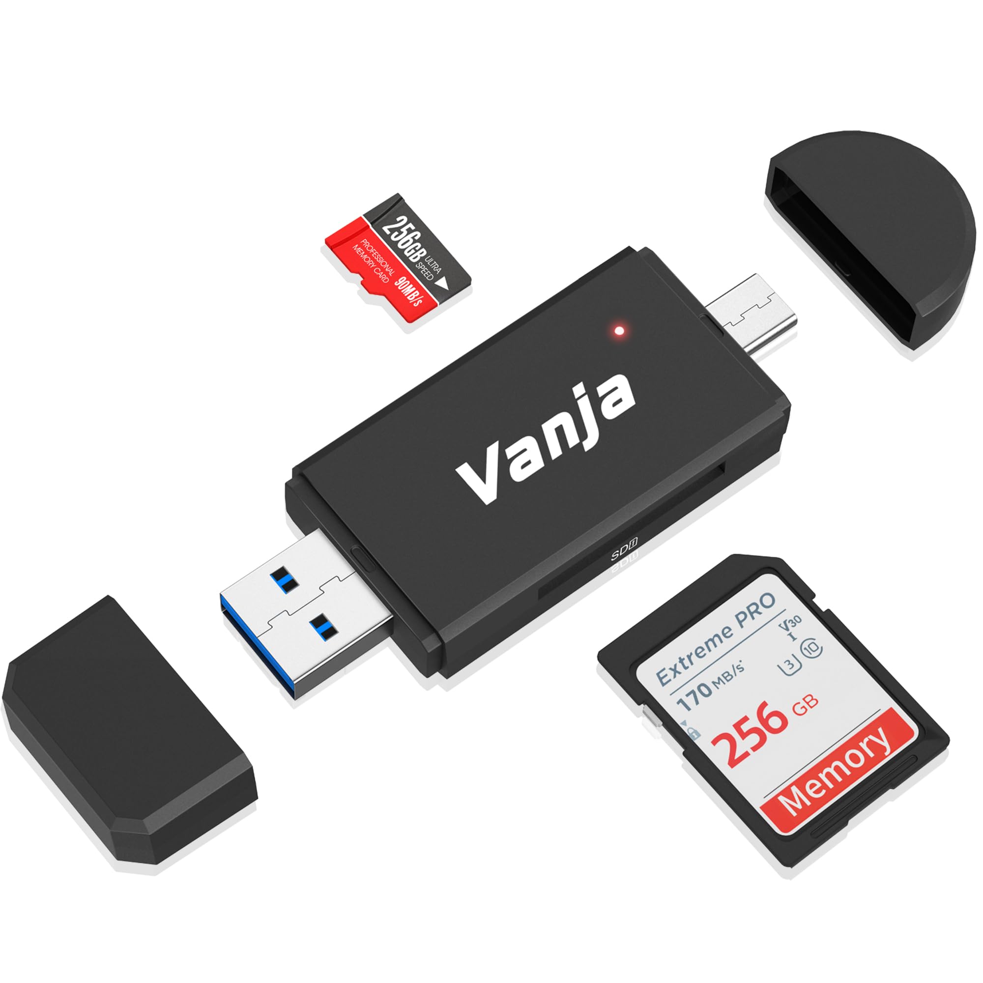📸 Vanja SD Kartenleser USB 3.0/USB C SD Card Reader OTG SD Adapter 🚀 Angebot bei HelloDeals