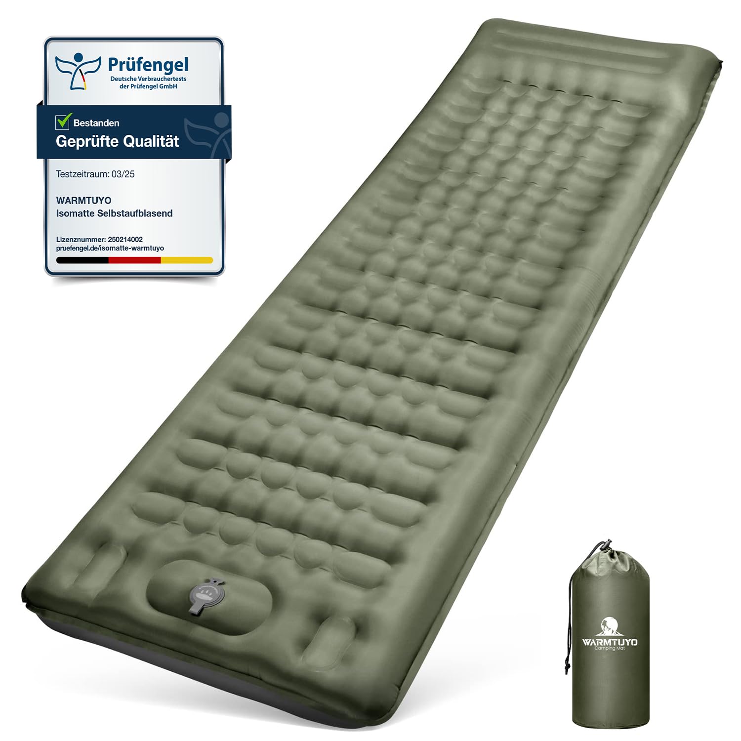 Isomatte Camping Selbstaufblasend, 12CM Verdicktes Aufblasbare Matratze 🏕️ Angebot bei HelloDeals