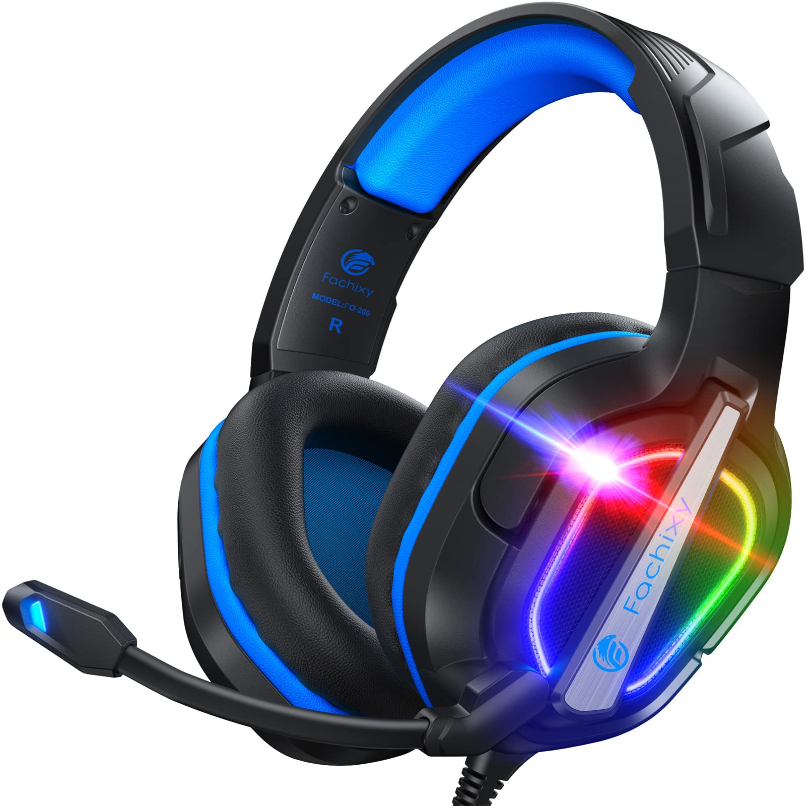 Fachixy FC200 Gaming Headset für PS4, PS5, PC, Xbox, Nintendo Switch - BLAU 🎧🎶🎁✨ Angebot bei HelloDeals