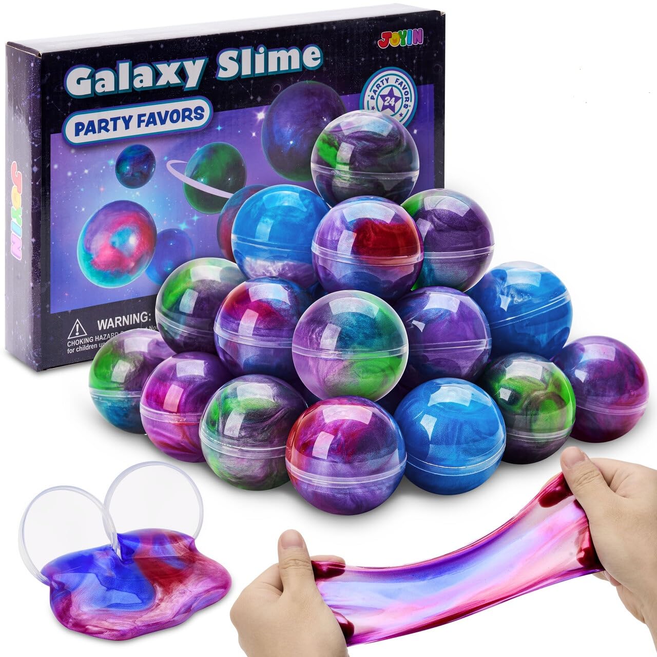 JOYIN Slime Kit (Grün), 24er Pack Galaxy Schleim Ball Partygeschenke 🌌😍 Angebot bei HelloDeals