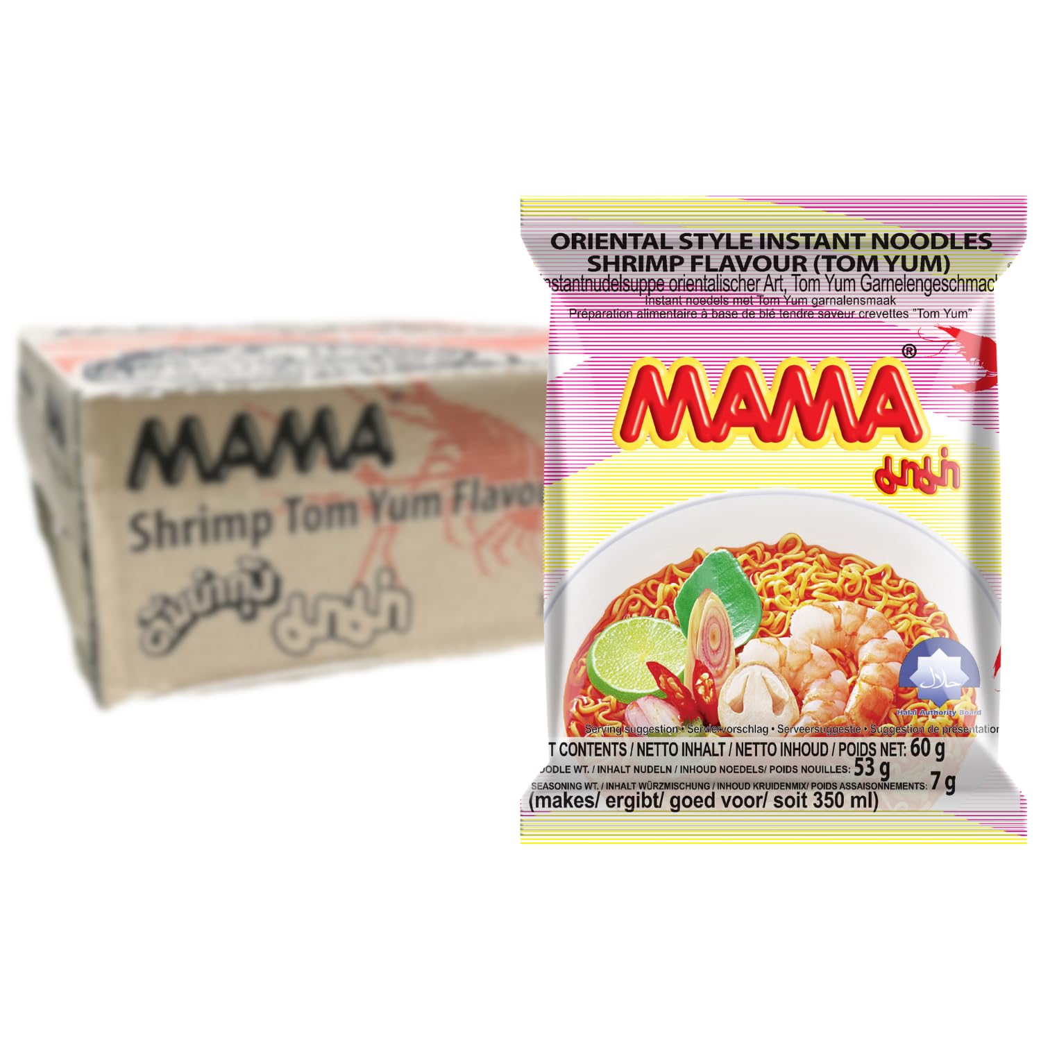 🍜 MAMA - Instant Nudeln Garnelen - Multipack (30 X 60 GR) 🍤 Angebot bei HelloDeals