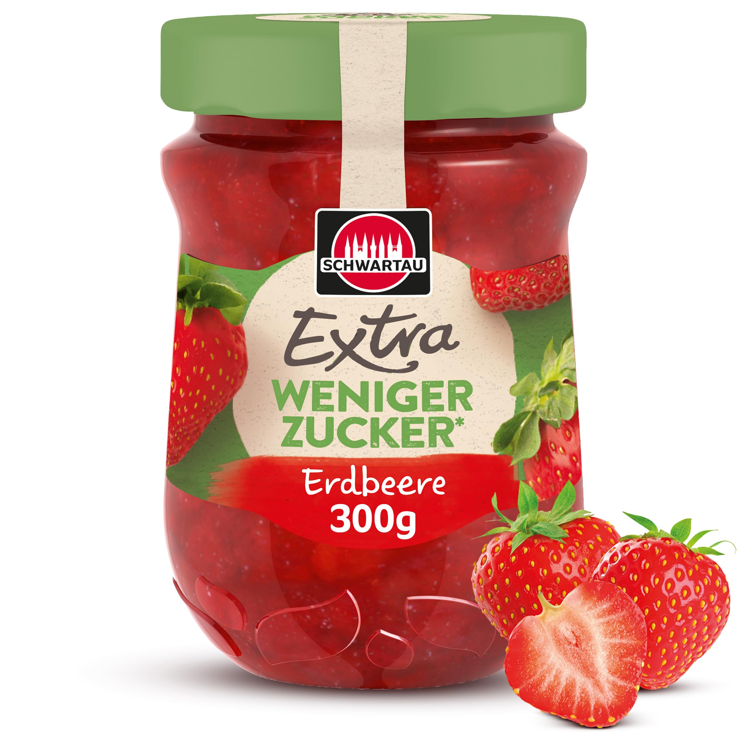 🍓 Schwartau Extra Weniger Zucker Erdbeere 300g - 30% weniger Zucker! Angebot bei HelloDeals