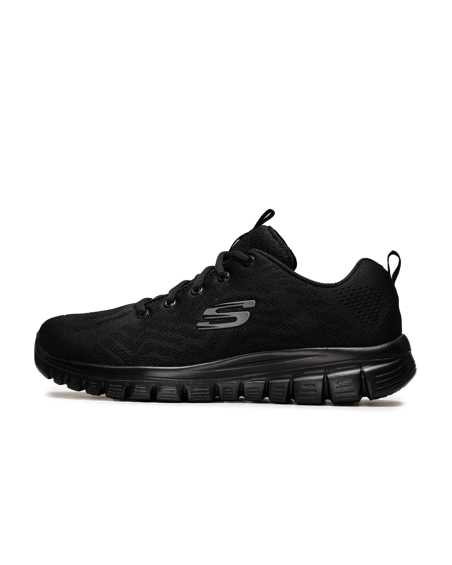 🔥 Angebot: Skechers Damen Graceful Get Connected Sneakers 39 EU Schwarz Angebot bei HelloDeals