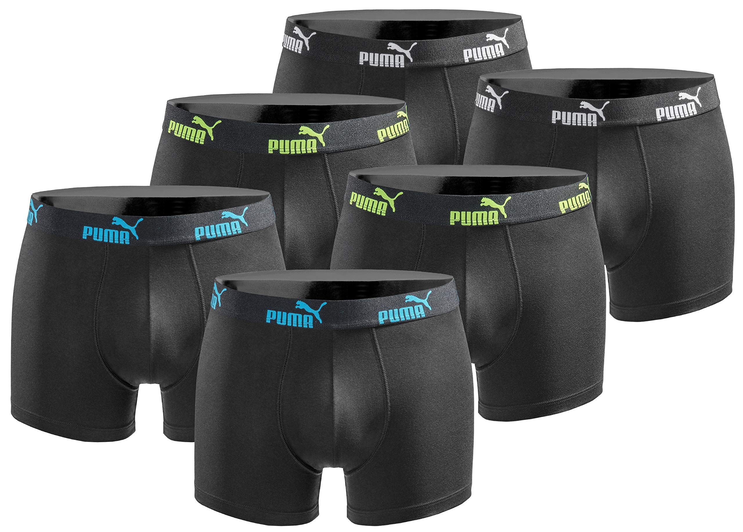 PUMA Boxershort 6er Pack Herren Basic Black Limited Edition New Tripple Black L 🩲🖤 Angebot bei HelloDeals