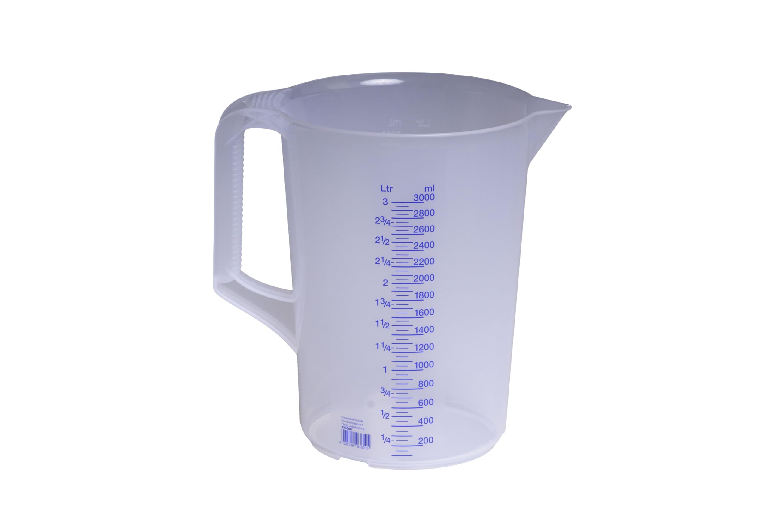 Hünersdorff Messbecher 3l | Bruchsicher und spülmaschinengeeignet 🌟 Angebot bei HelloDeals
