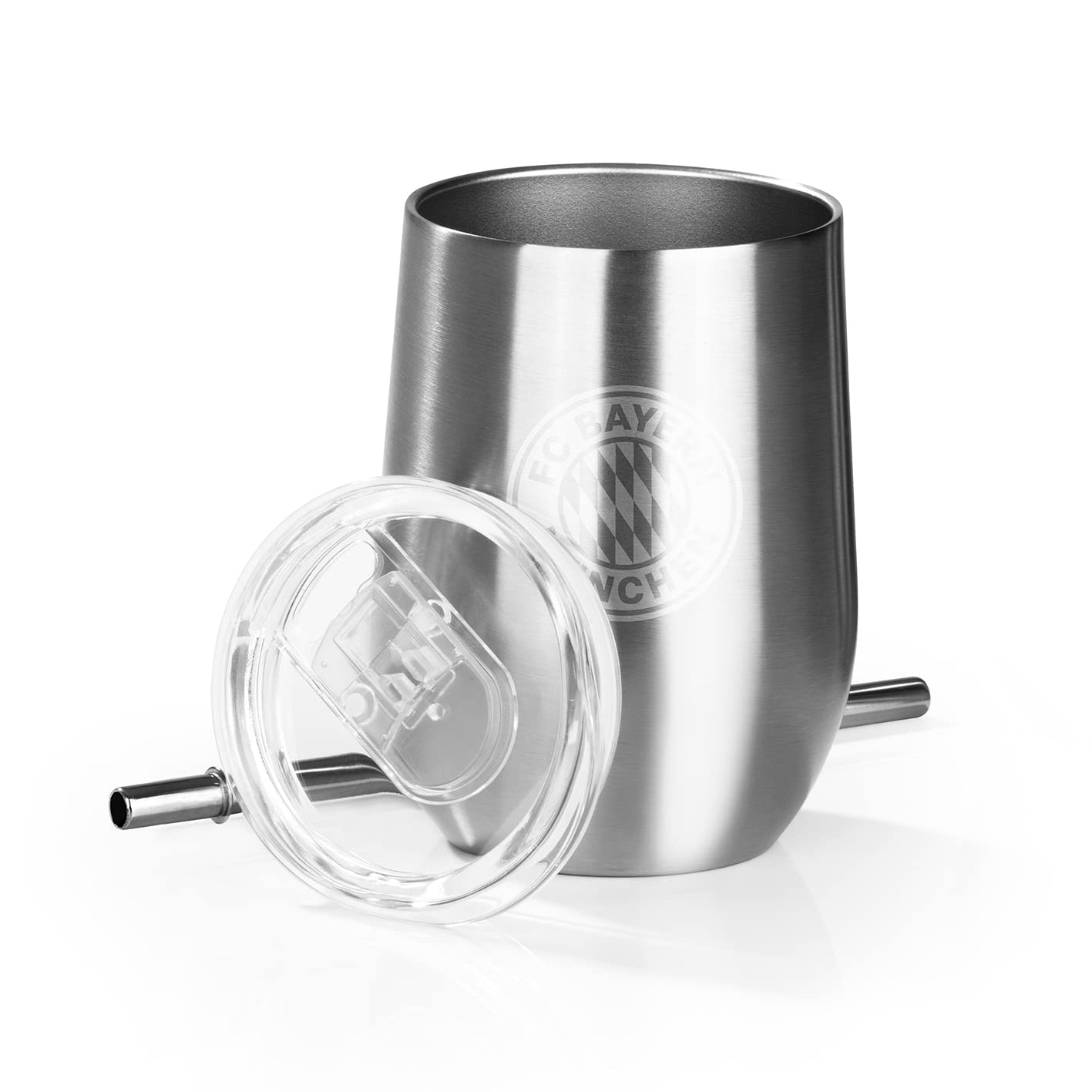 FC Bayern München Edelstahlbecher Silber 🏆⚽🌟 Angebot bei HelloDeals