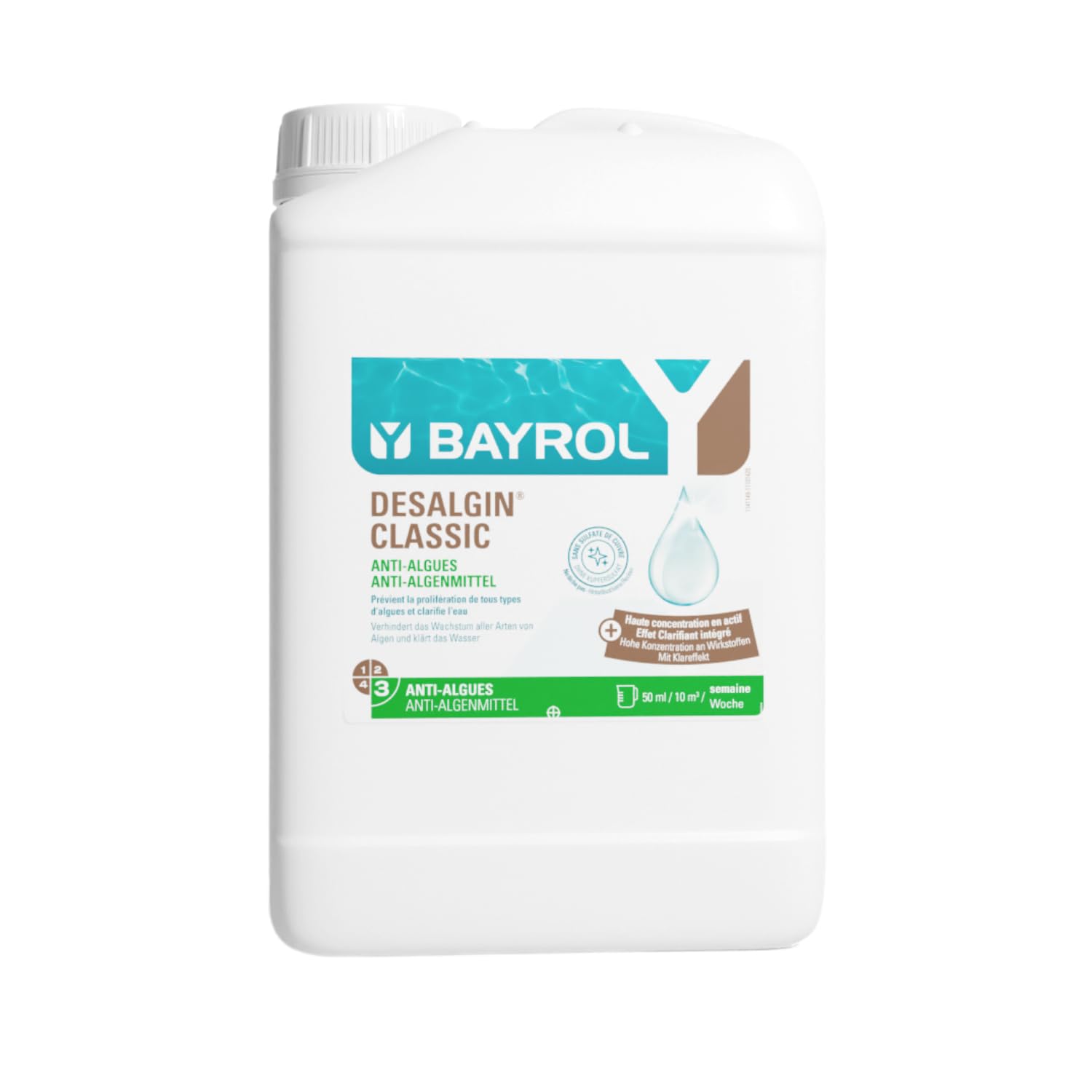 BAYROL Desalgin CLASSIC 3L - Algenmittel für kristallklares Poolwasser! 💧🏊♂️ Angebot bei HelloDeals